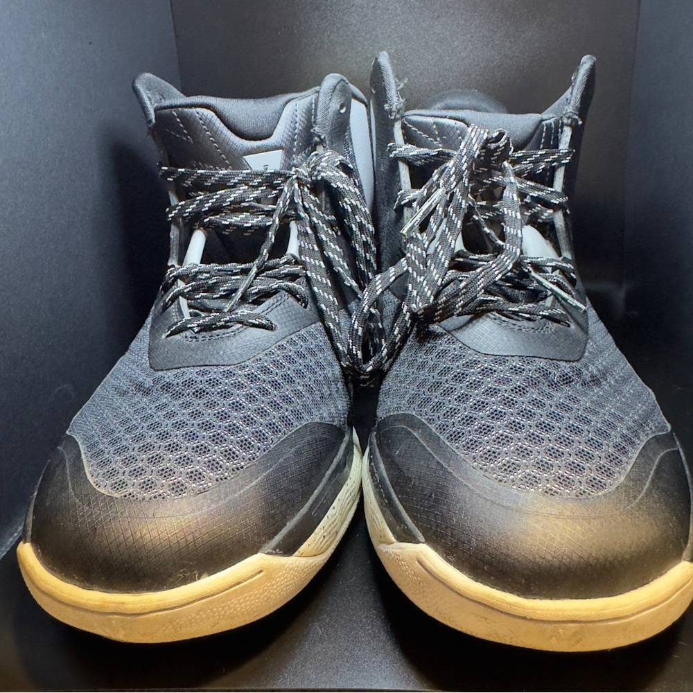 Adidas Men's Black and White John Wall Basketball Sneakers - Picture 8 of 8